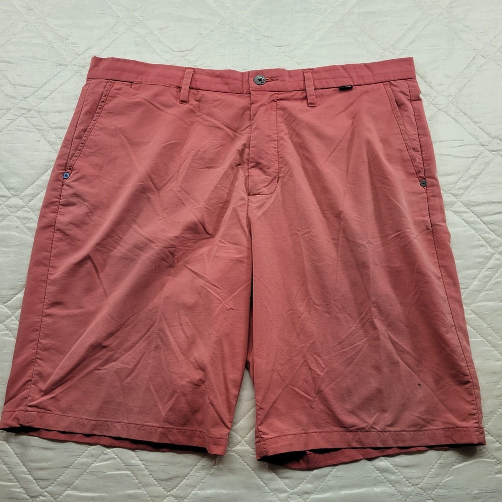 Hurley‎ coral flat front shorts size 38